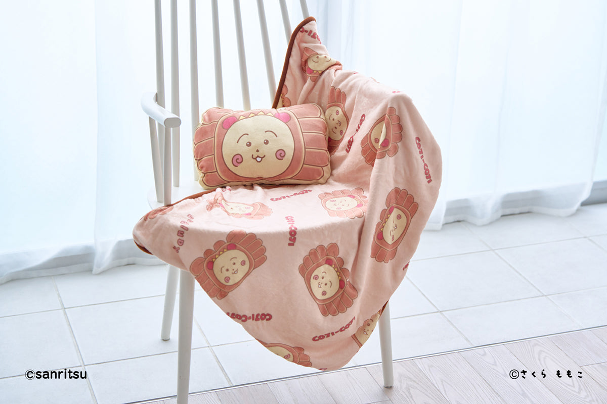 三立製菓×コジコジ ブランケット入りクッション(かにぱん)