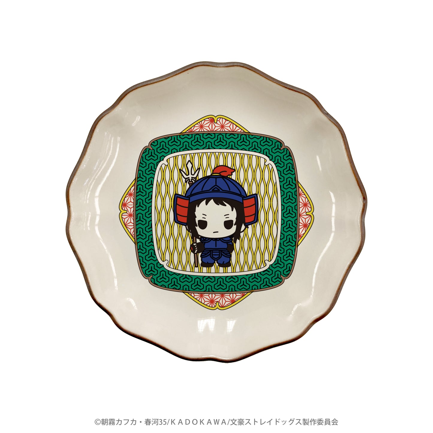 文豪ストレイドッグス×七福神 九谷焼豆皿(芥川龍之介)