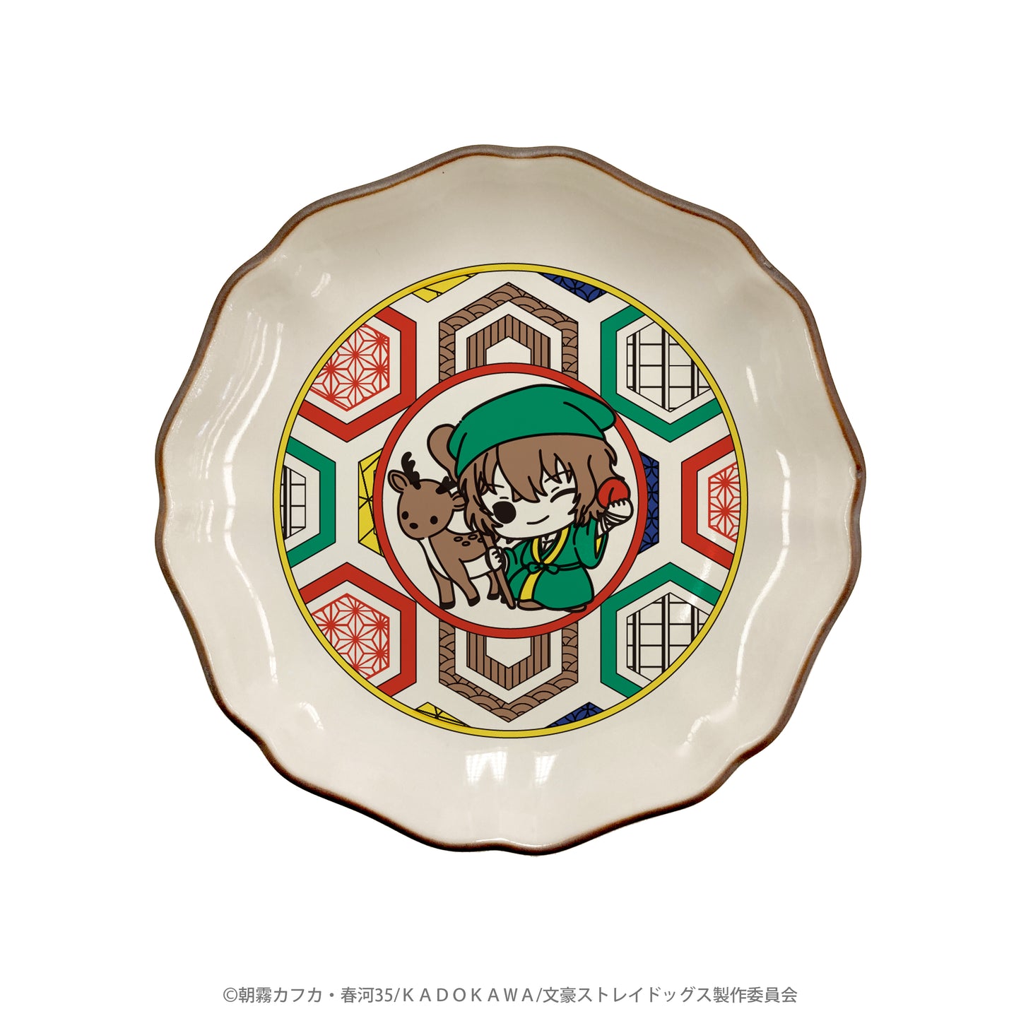 文豪ストレイドッグス×七福神 九谷焼豆皿(太宰治)