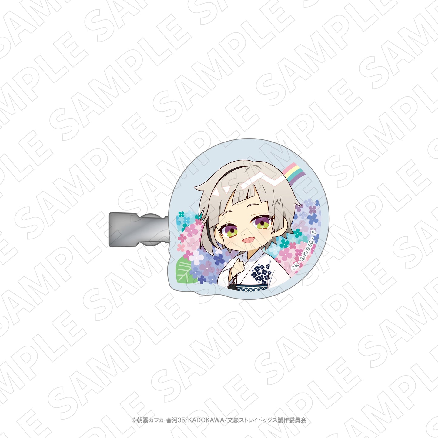 文豪ストレイドッグス×紫陽花アクリルヘアクリップ(中島敦)