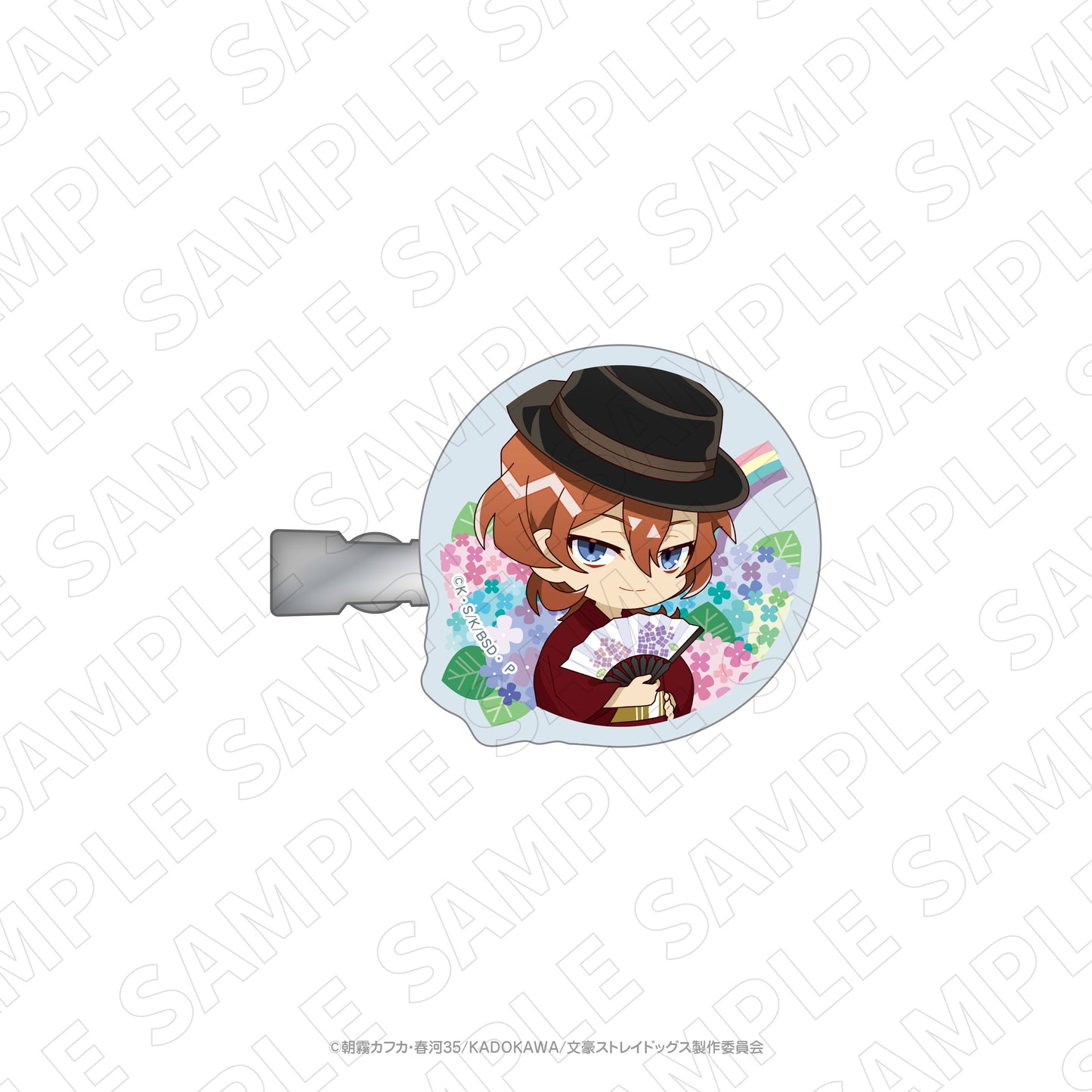 文豪ストレイドッグス×紫陽花アクリルヘアクリップ(中原中也)