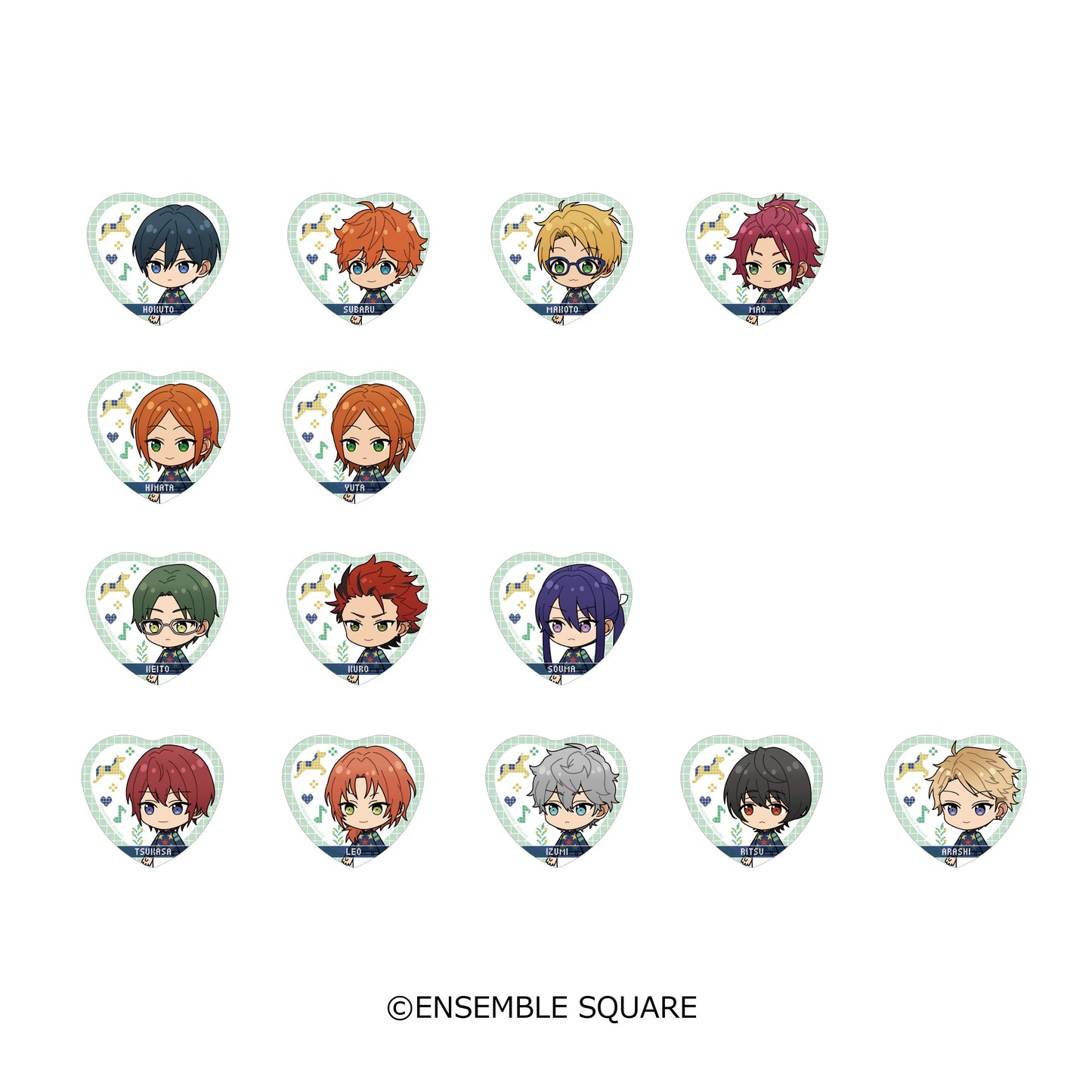 【UMAJO×ES】ジョッキースタイル缶バッジ【C】 Trickstar/2wink/紅月/Knights(全14種)ランダム〈※1会計につき5点まで〉