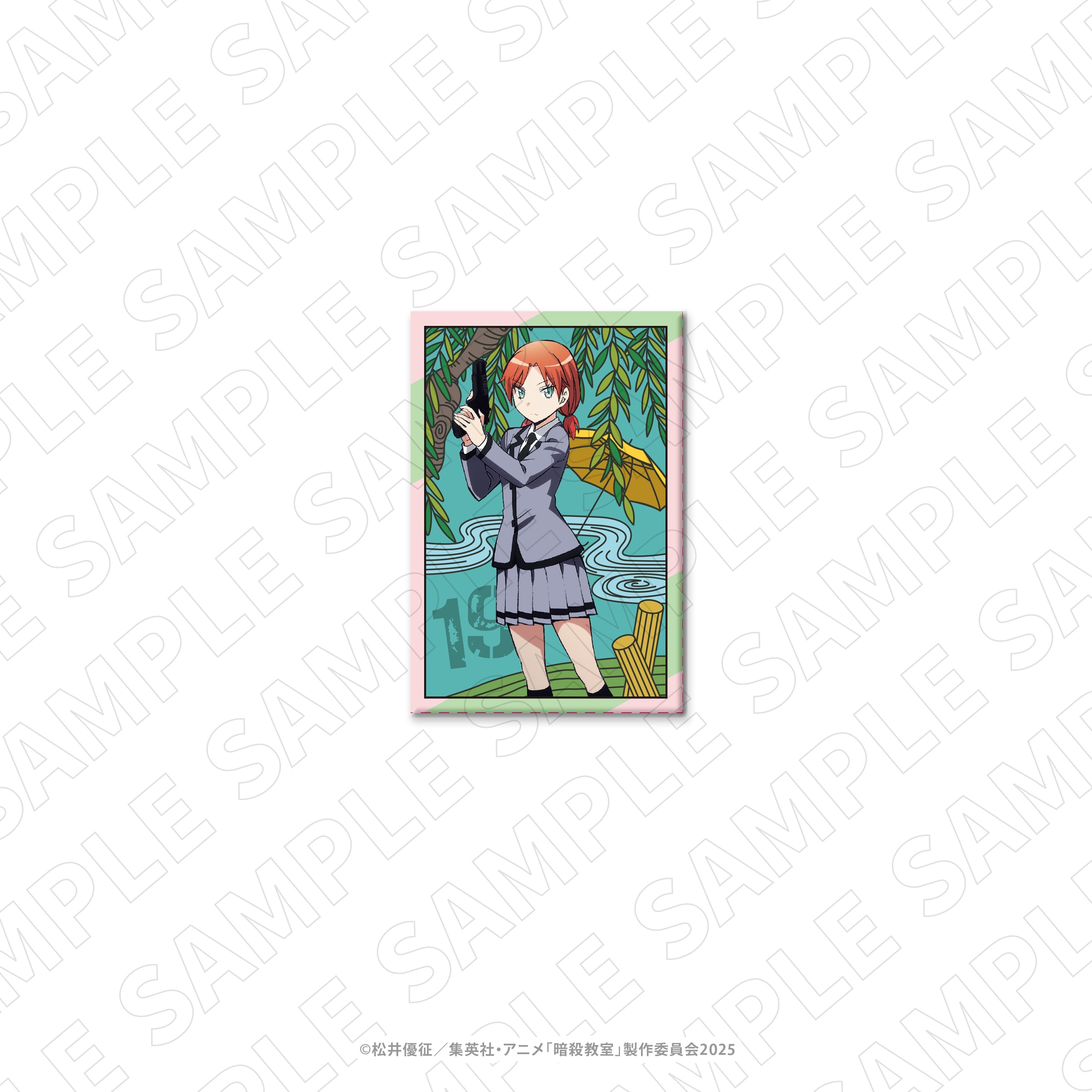 暗殺教室 長方形缶バッジ（速水凛香） – ゲツオシマート