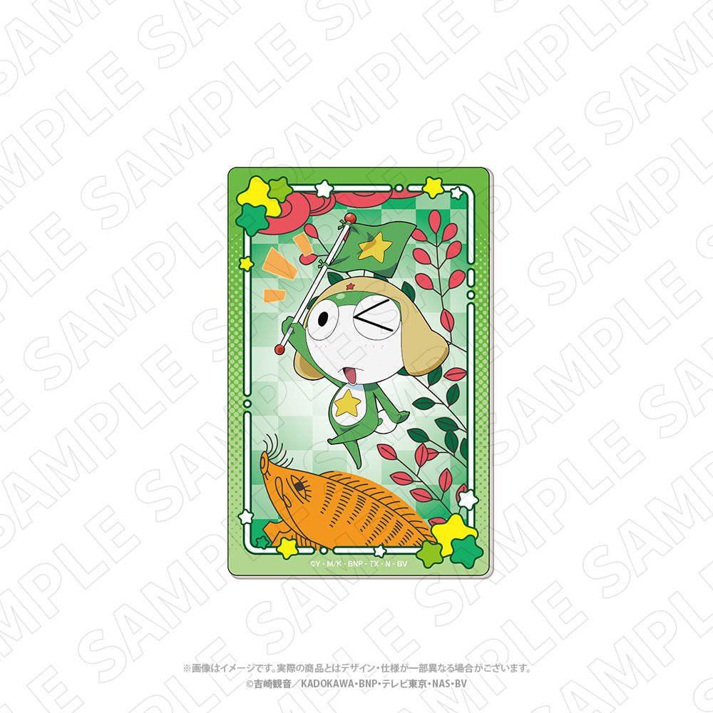 ケロロ軍曹色紙　8枚セット キャラディショナルトイ ケロロ軍曹 花札柄アクリルカード（ちびケロ