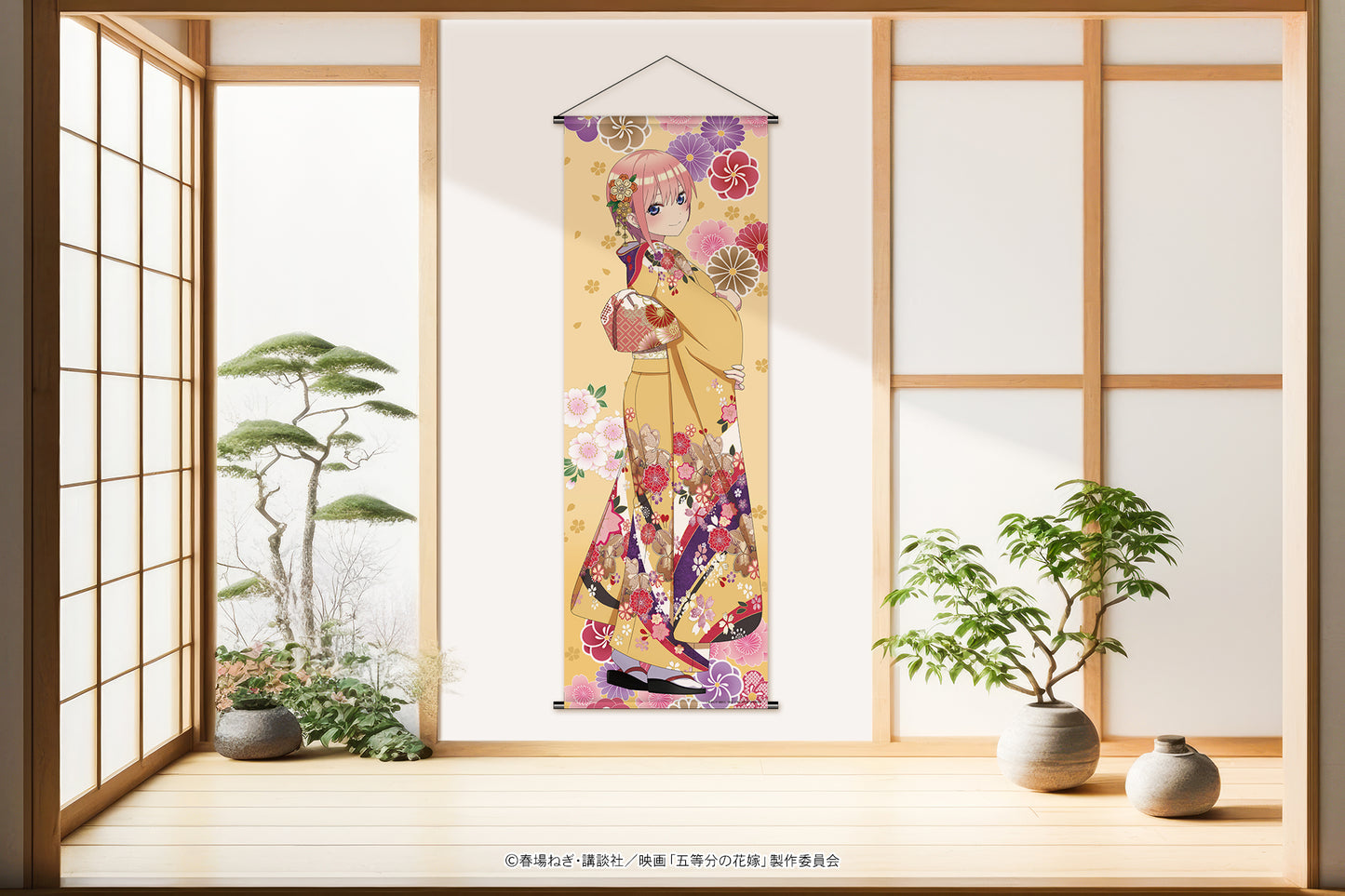 五等分の花嫁 友禅柄等身大タペストリー(一花)