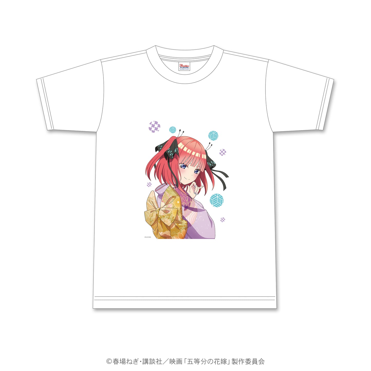 五等分の花嫁 花札柄Tシャツ 二乃