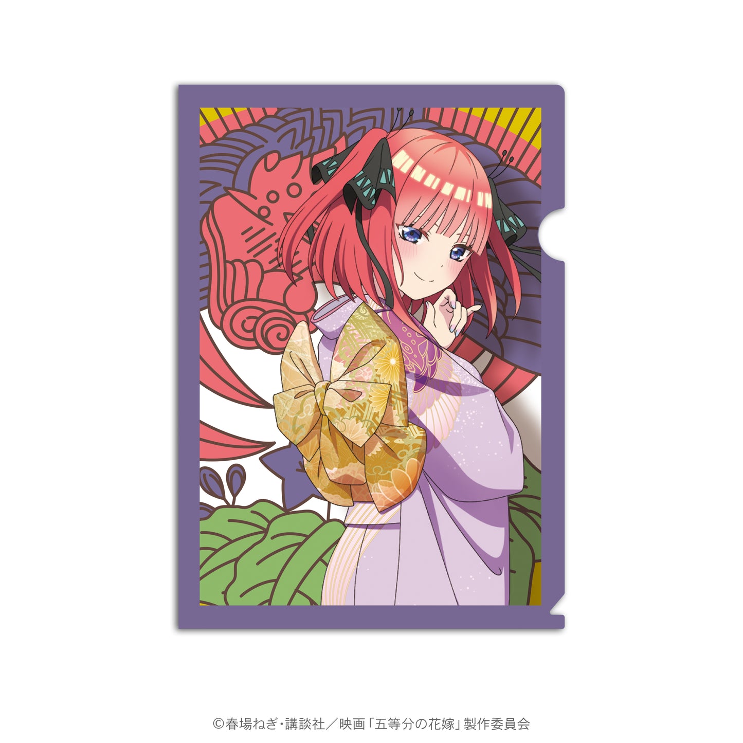 五等分の花嫁 花札柄クリアファイル 二乃