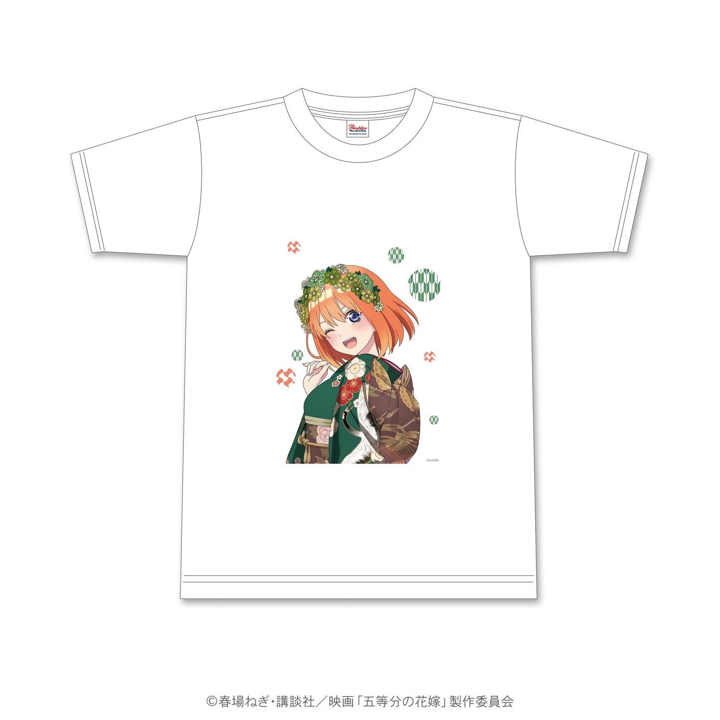 五等分の花嫁 花札柄Tシャツ 四葉