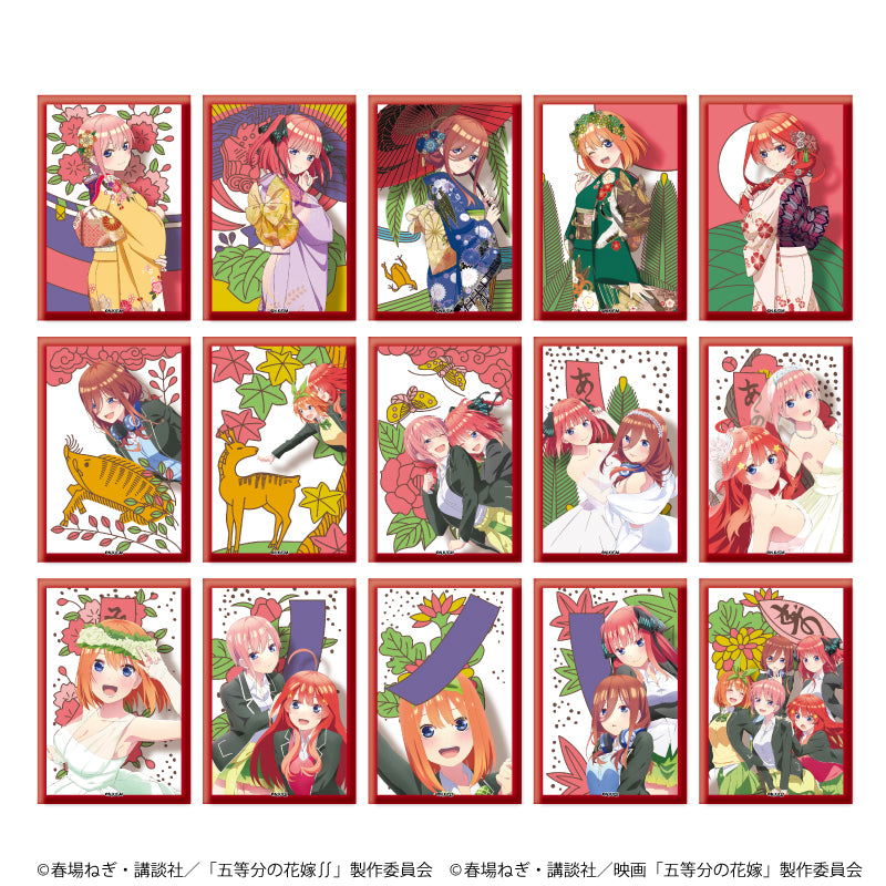 五等分の花嫁 花札柄缶バッジ