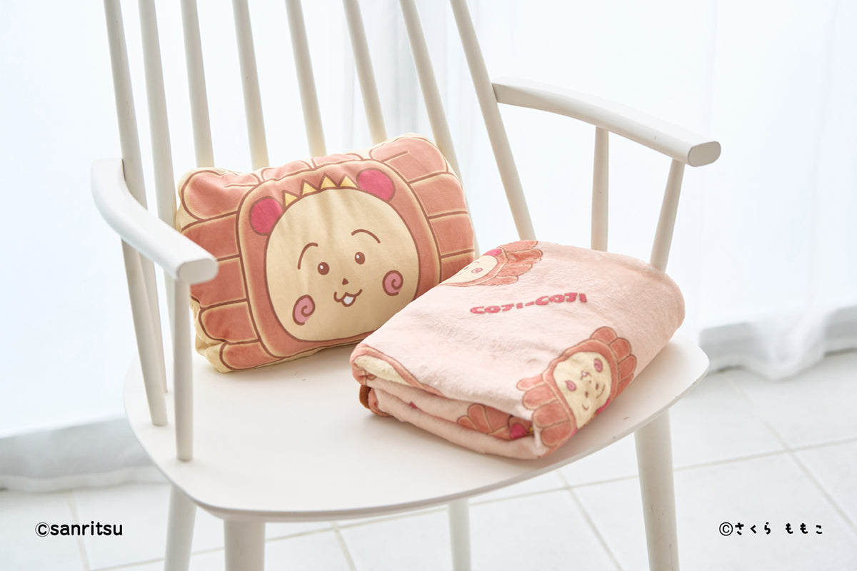 三立製菓×コジコジ　ブランケット入りクッション（かにぱん）