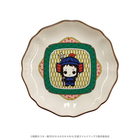 文豪ストレイドッグス×七福神 九谷焼豆皿（芥川龍之介）