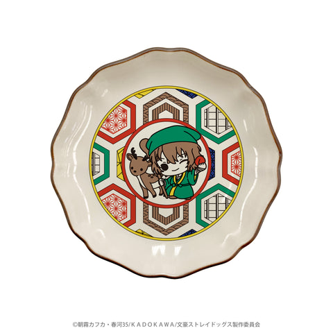 文豪ストレイドッグス×七福神 九谷焼豆皿（太宰治）