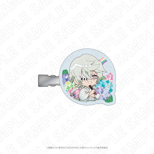 文豪ストレイドッグス×紫陽花 アクリルヘアクリップ（ニコライ・G）