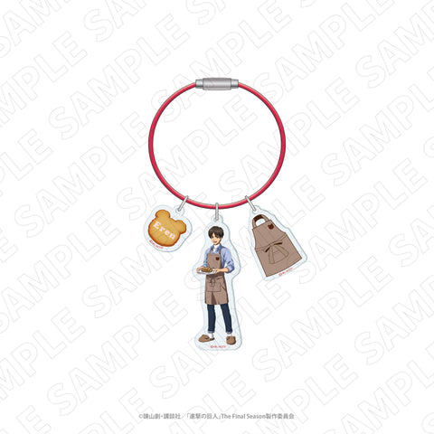 3 o'clock　進撃の巨人　ワイヤーアクリルキーリング（エレン）