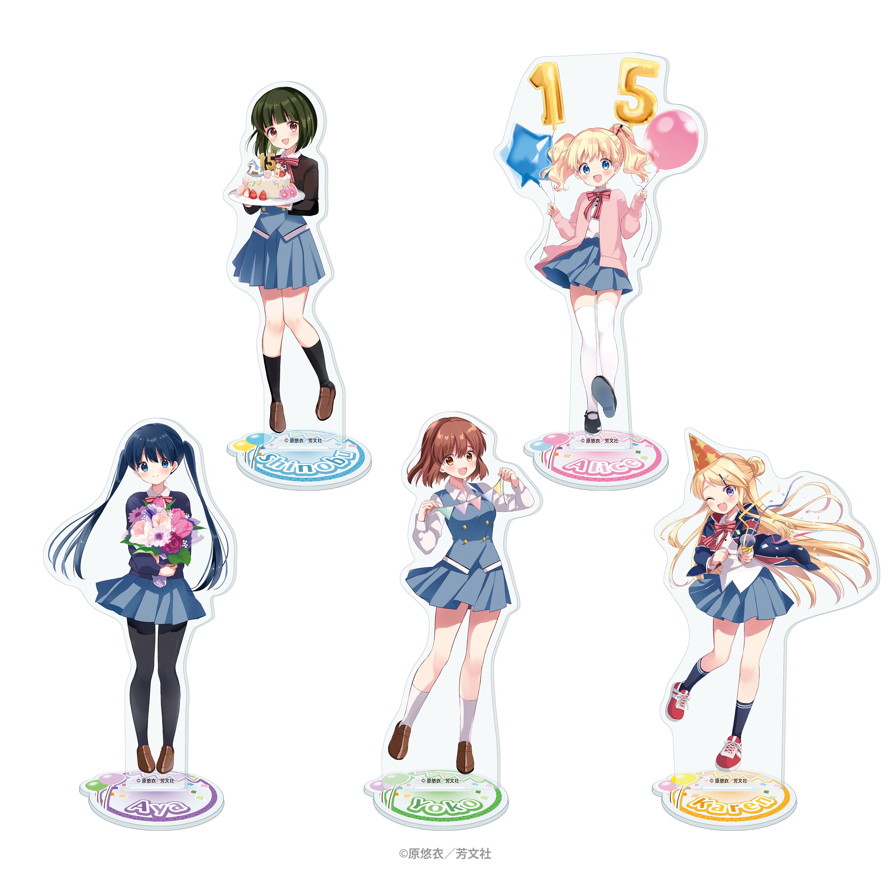 ●Kaoruko Negishi● 2点セット アクリル画　原画　紐付き 原画 アクリル画 サイン入り ○Kaoruko Negishi○ 紐付き