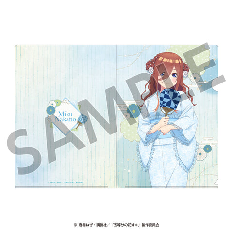 五等分の花嫁＊　クリアファイル（三玖） ＜納涼Style＞