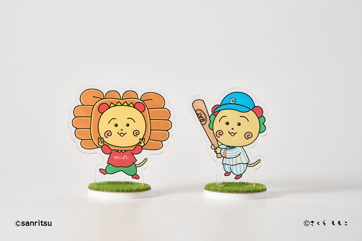 三立製菓×コジコジ　芝生アクリルスタンド（かにぱん）
