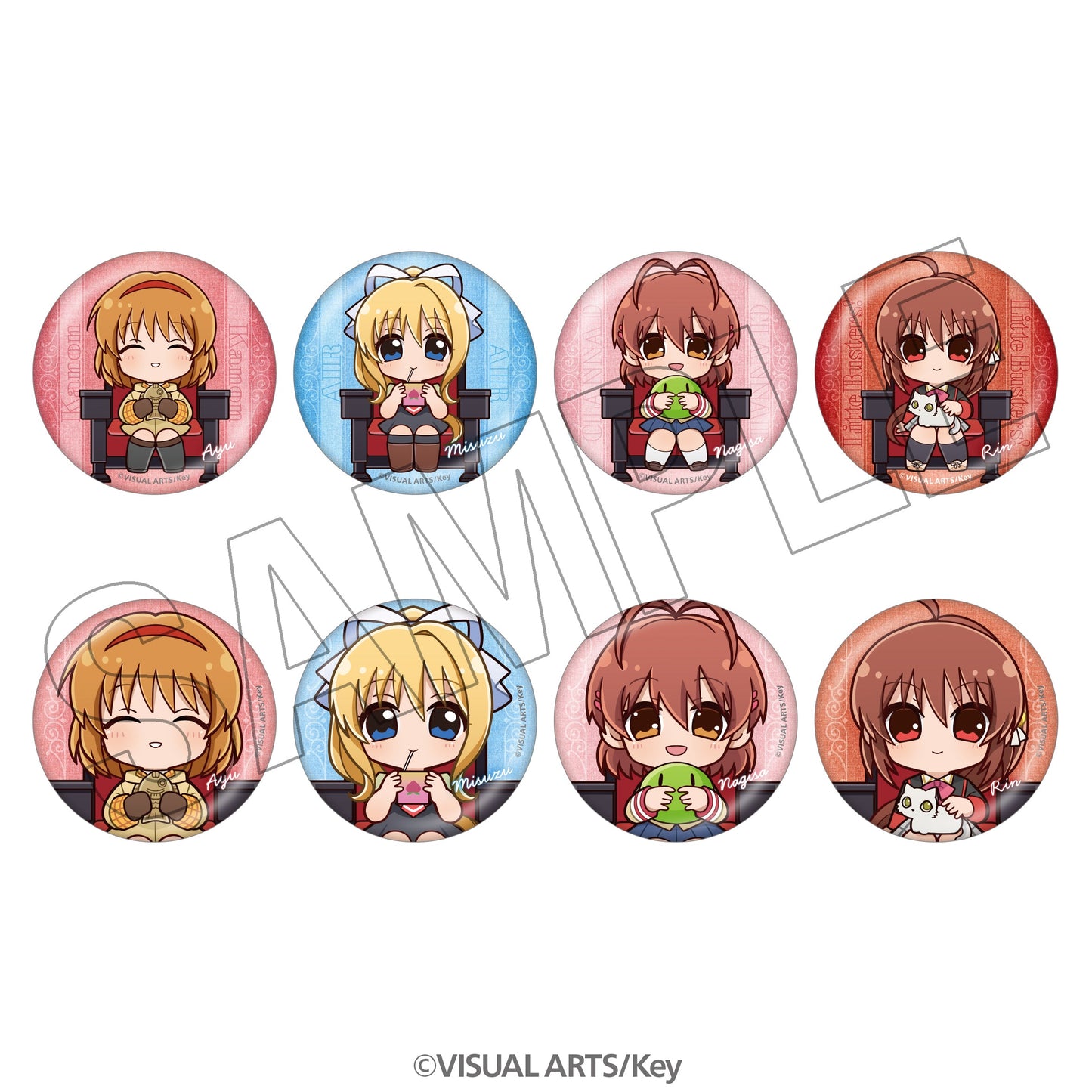 Key作品　トレーディング缶バッジ