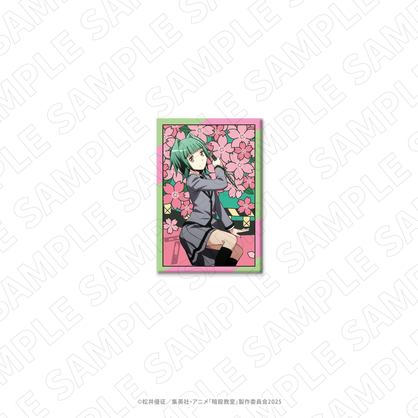 暗殺教室　長方形缶バッジ（茅野カエデ）