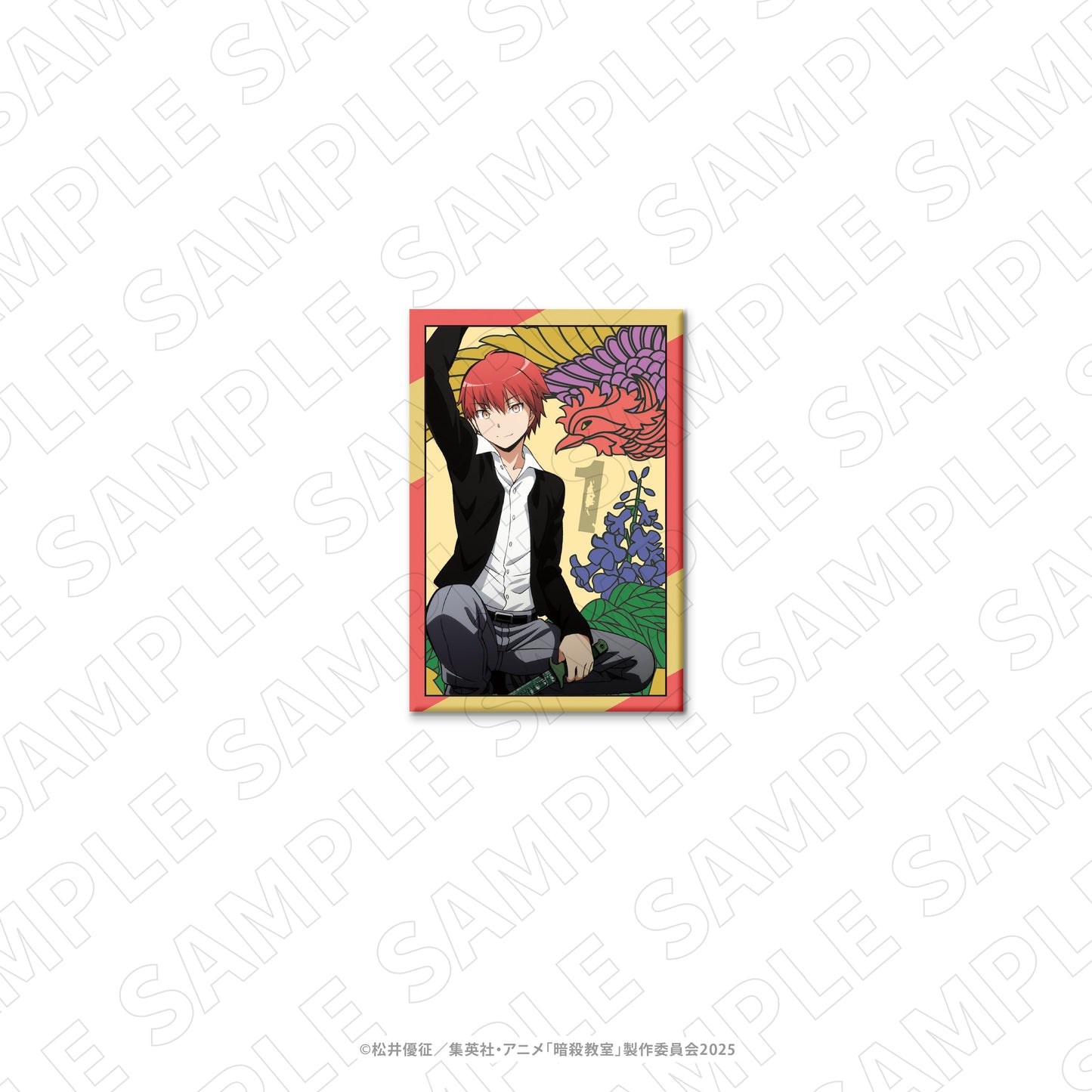 暗殺教室　長方形缶バッジ（赤羽業）