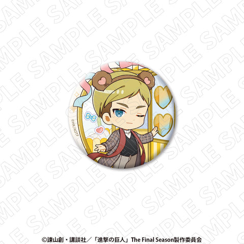 進撃の巨人　ミニキャラ缶バッジ（エルヴィン）＜遊園地＞