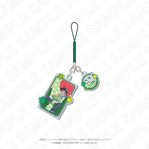 キャラディショナルトイ　ケロロ軍曹　花札柄アクリル根付ストラップ（ケロロ・冬樹）