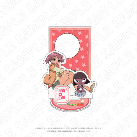 キャラディショナルトイ　ケロロ軍曹　花札柄アクリルスタンド（ギロロ・夏美）