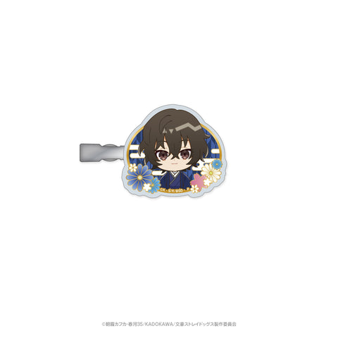 文豪ストレイドッグス（和のおもてなしVer.）アクリルヘアクリップ（太宰治）