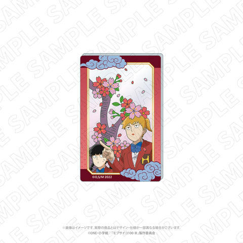 キャラディショナルトイ　モブサイコ100 Ⅲ　花札柄アクリルカード（影山茂夫・霊幻新隆）