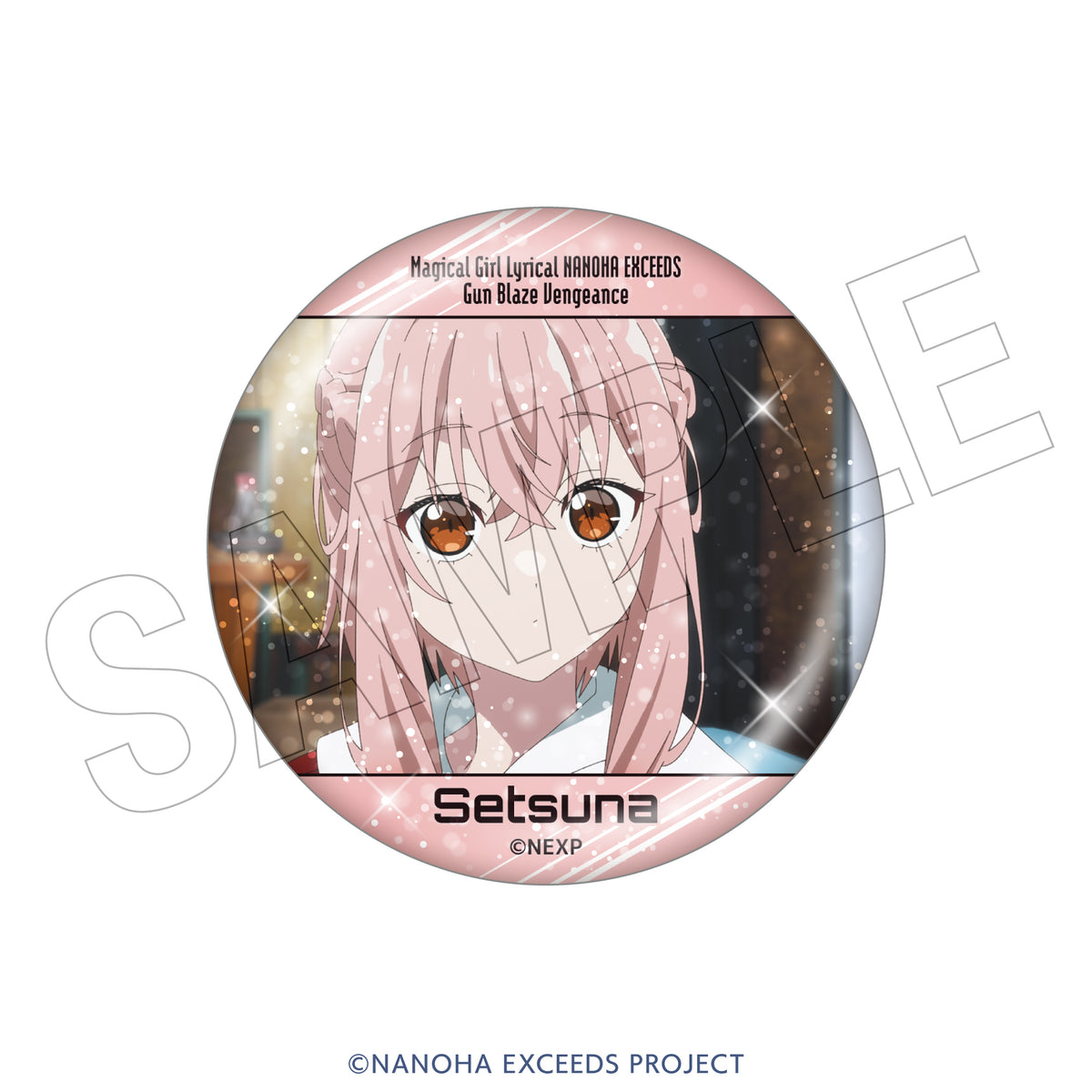 魔法少女リリカルなのは EXCEEDS Gun Blaze Vengeance　トレーディングきらきら缶バッジ（全8種）