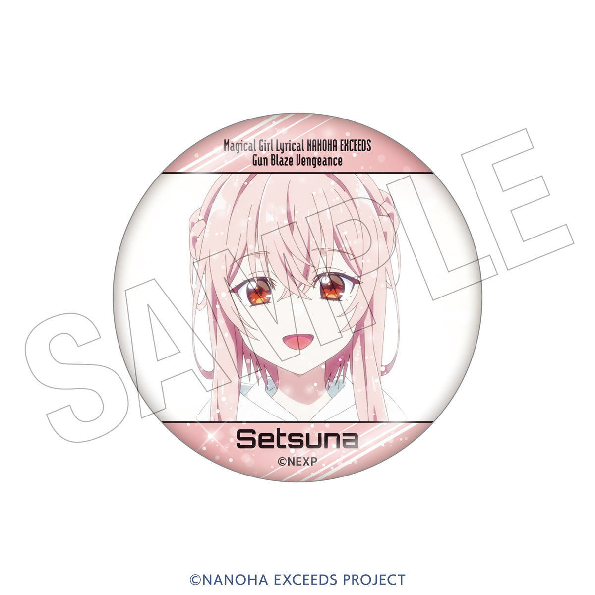 魔法少女リリカルなのは EXCEEDS Gun Blaze Vengeance　トレーディングきらきら缶バッジ（全8種）