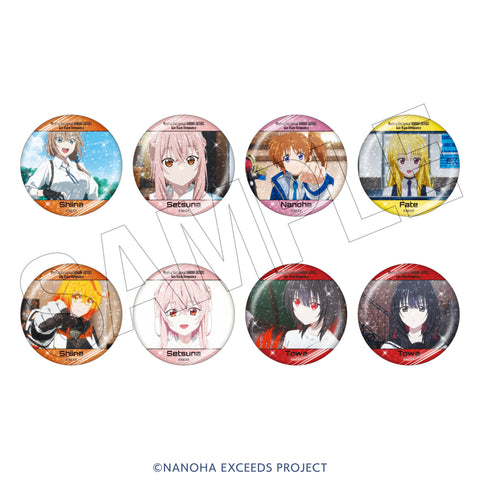 魔法少女リリカルなのは EXCEEDS Gun Blaze Vengeance　トレーディングきらきら缶バッジ（全8種）