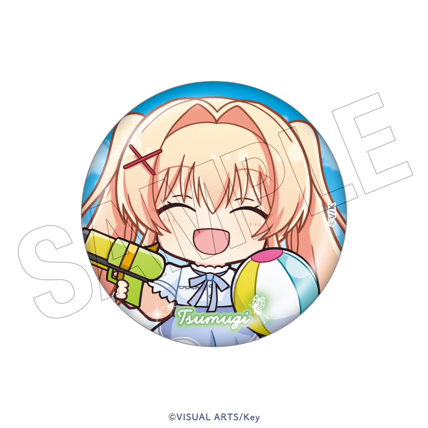 Summer Pockets REFLECTION BLUE　＜水遊び＞　トレーディング缶バッジ（全8種）