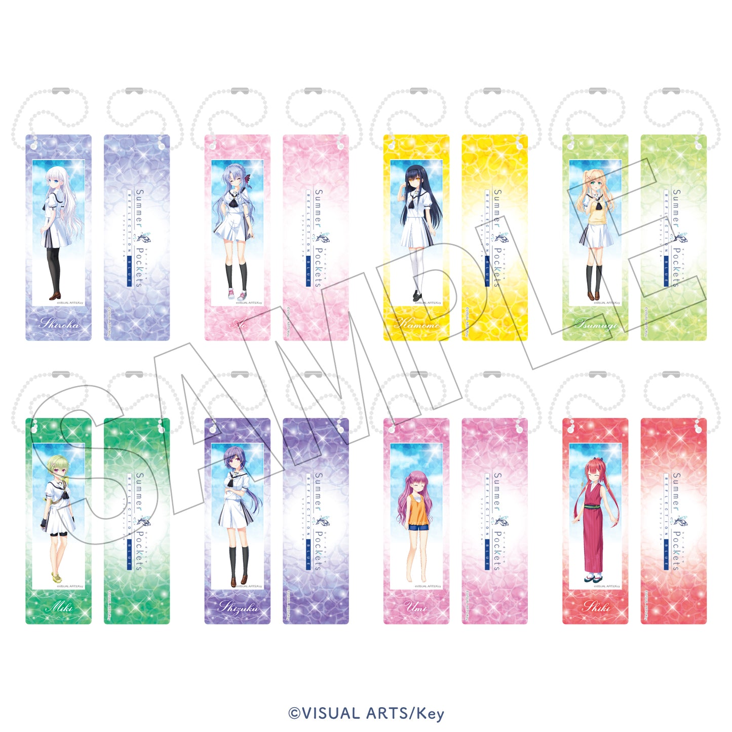 Summer Pockets REFLECTION BLUE　＜水遊び＞　フォトグレイキーホルダー（久島鴎）