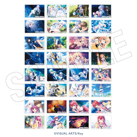 Summer Pockets REFLECTION BLUE　＜水遊び＞　フォトグレイキーホルダー用トレーディングマグネット（全16組）