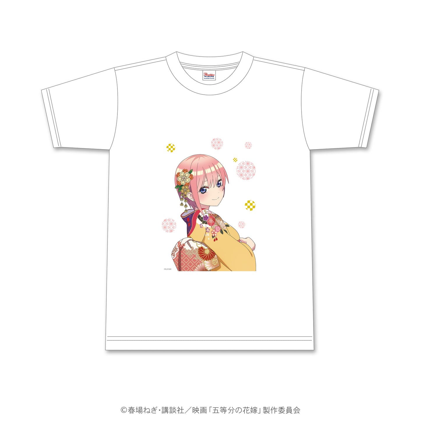 五等分の花嫁　花札柄Tシャツ　一花